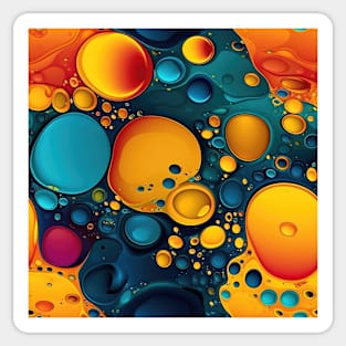 Abstract oil and water mix background Sticker